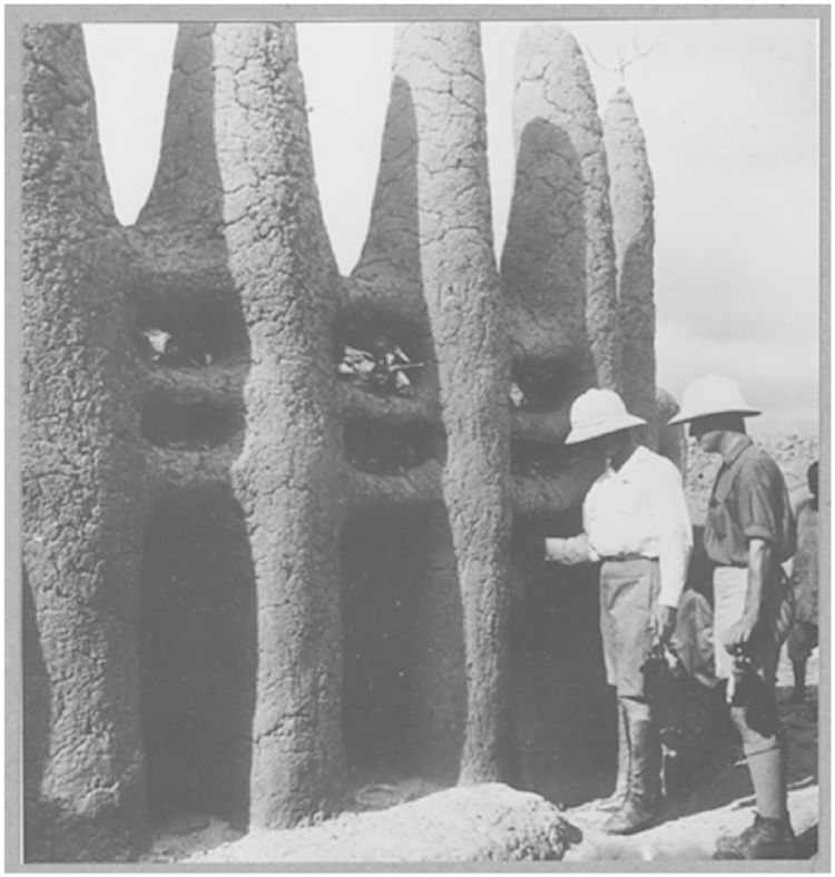 Kono schrein kemeni ehem franzoesischer sudan mission dakar djibouti 1931 rechts michel leiris