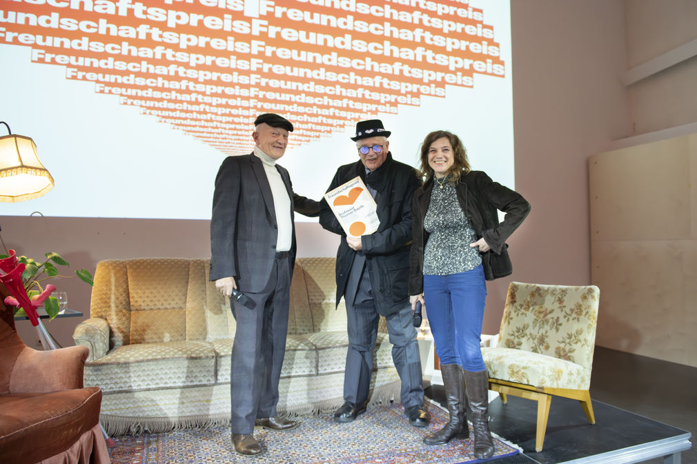 Freunde der hfg preisverleihung freundespreis thomas bayrle daniela kaiser 89