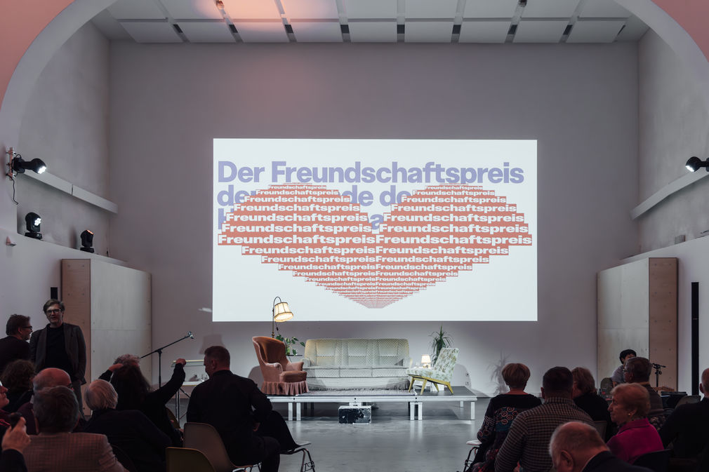 Freunde der hfg preisverleihung freundespreis thomas bayrle daniela kaiser 27 kopie