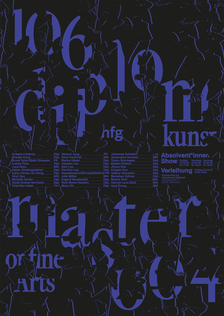 Diplom 106 poster klein presse